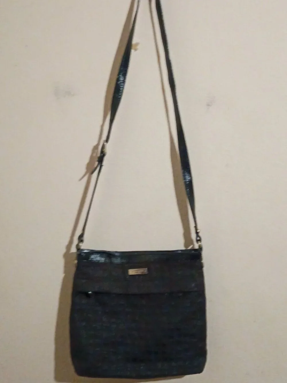 kate spade new york Black Crossbody Bag Bow Accent Gold Hardware